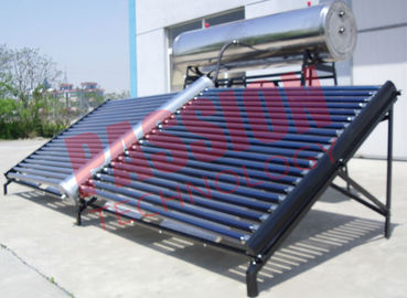 aquecedor de água solar de aço inoxidável coletor evacuado do tubo 1000L com tanque de alimentação