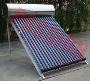 Aquecedor de água solar da tubulação de calor da estrutura simples com a barra de cobre do tubo 6 do calor