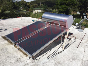 Revestimento Titanium azul pressurizado do calefator de água solar da placa lisa com apoio da liga de alumínio