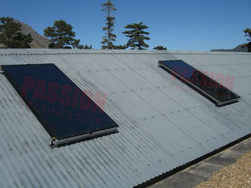 Coletor térmico solar Titanium azul da placa lisa da eficiência elevada da soldadura ultrassônica