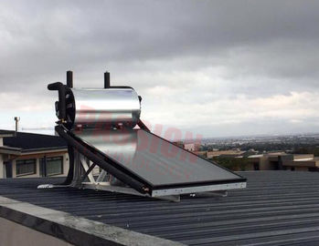 Coletor solar de placa lisa de liga de alumínio, sistema de aquecimento solar de água da casa