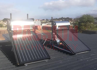 Aquecedor de água solar do telhado fechado da circulação do laço, aquecedor de água da placa lisa de energia solar