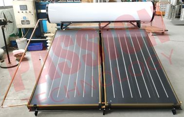 aquecedor de água solar da placa lisa de 300L 200L, coletor solar do tela plano Titanium azul