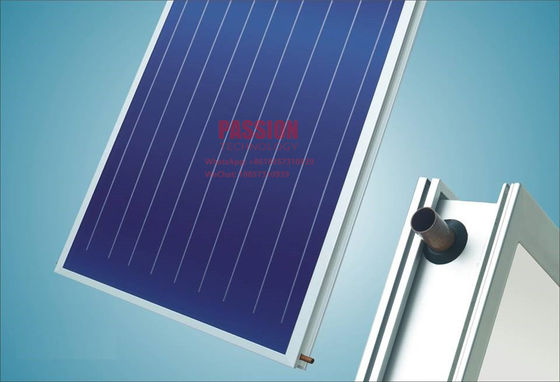 Água solar azul Heater Hotel Solar Heating System da placa lisa de soldadura ultrassônica de coletor solar do tela plano do titânio