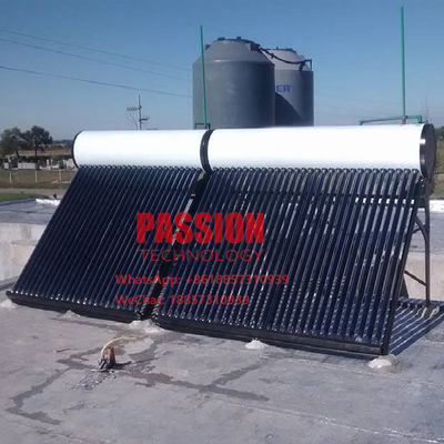 o aquecedor de água solar 200L do tanque 300L branco exerce pressão sobre não o sistema de aquecimento solar solar de tubo de vácuo do geyser