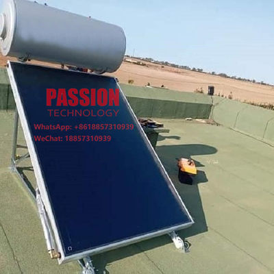 da cor azul solar de Heater Black Chrome Solar Collector da água da placa 300L lisa coletor térmico solar