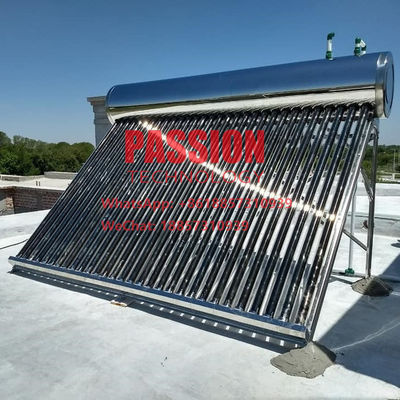 300L 304 coletor solar solar de aço inoxidável de tubo de vácuo do tanque de água do aquecedor de água 250L 304 solares de aço inoxidável completos