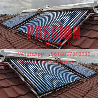 Sistema de aquecimento solar de Heater Pitched Roof Stainless Steel da água solar de 304 Presssure