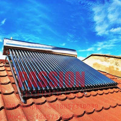 316L aquecedor de água solar de aço inoxidável 300L tubo de calor pressurizado coletor solar