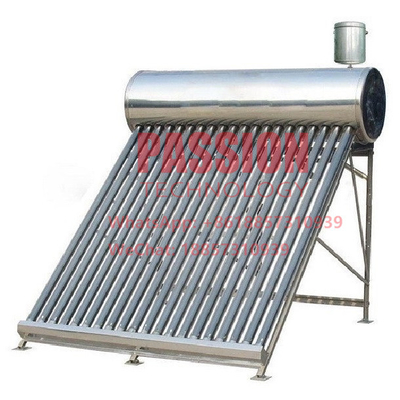 304 coletor solar solar de aço inoxidável de tubo de vidro do aquecedor de água 20tubes