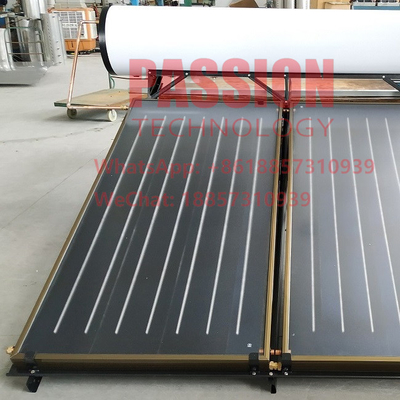 Coletor solar azul solar pressurizado de placa lisa do aquecedor de água 2m2 do tela plano