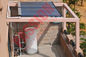 coletor solar evacuado de tubulação de calor do tubo da pressão 500L aquecedor de água solar rachado
