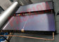 Coletor solar preto de placa lisa da tubulação do cobre da liga de alumínio, coletor solar do aquecedor de água