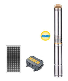 Sistema de bombeamento solar da água do impulsor plástico da C.A./C.C. HYBIRD, bomba de água home