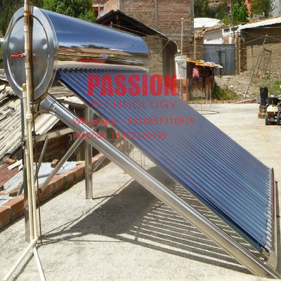 coletor solar solar de aço inoxidável de tubulação de calor do aquecedor de água 200L de 300L 304 Presssure