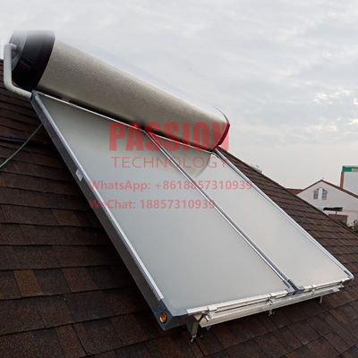 coletor solar de Heater Blue Titanium Flat Panel da água solar da pressão de 250L 0.7MPa