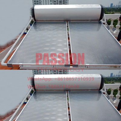 coletor solar de Heater Blue Titanium Flat Panel da água solar da pressão de 250L 0.7MPa