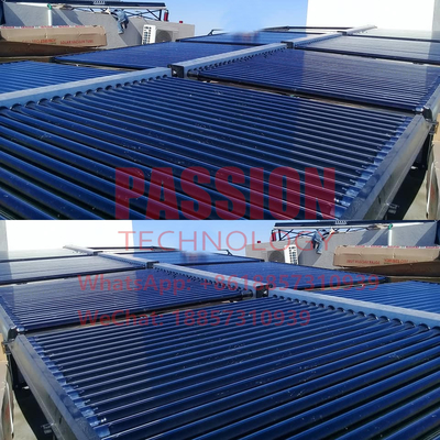 coletor solar do calor de Heater Galvanized Steel Vacuum Tube Sun da água do hotel 2000L