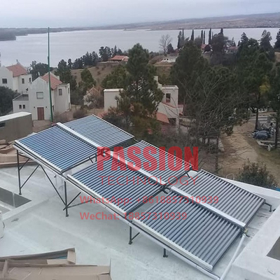 2000L exercem pressão sobre não a água solar Heater Evacuated Tube Solar Collector do tubo de vidro