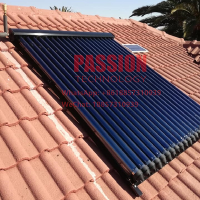 24 tubos tubo de calor coletor de aquecimento solar 240L aquecedor de água solar a pressão